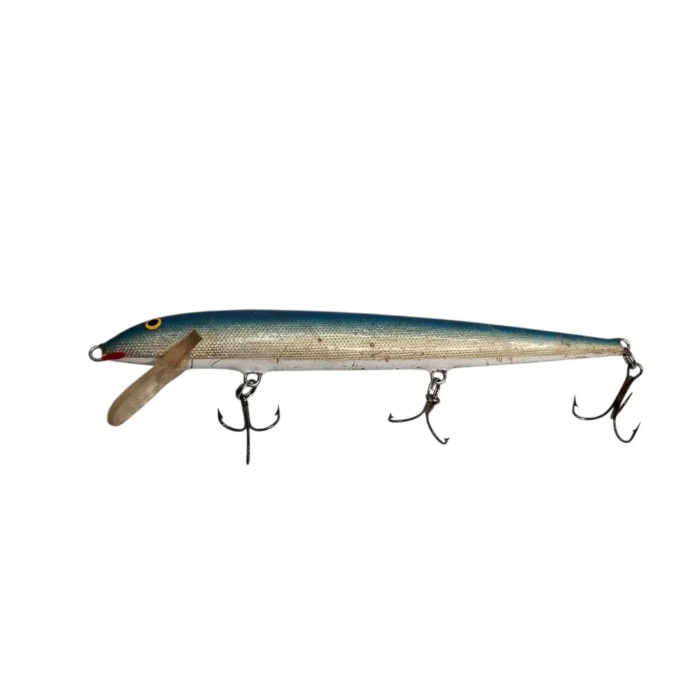 Vintage RAPALA Original Floating F-18 Fishing Lure in Blue
